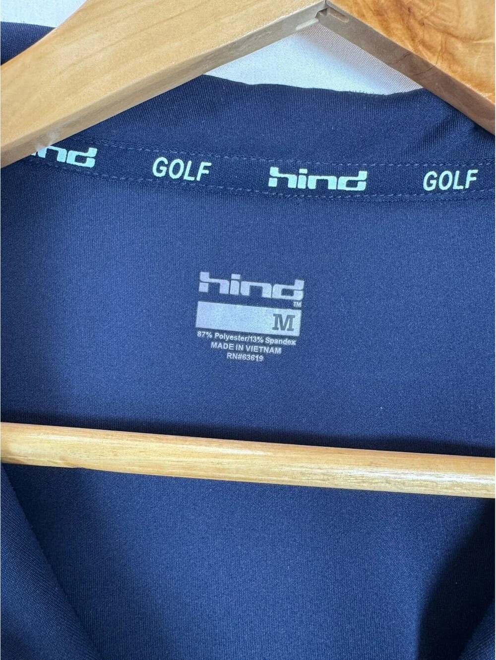 hind Golf Women's Long Sleeve Navy Blue Quarter Zip Pullover Size M - Picture 3 of 7